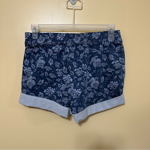 Jachs Girlfriend Women Size Medium Blue Hawaiian Floral Pull On Shorts - Picture 5 of 9